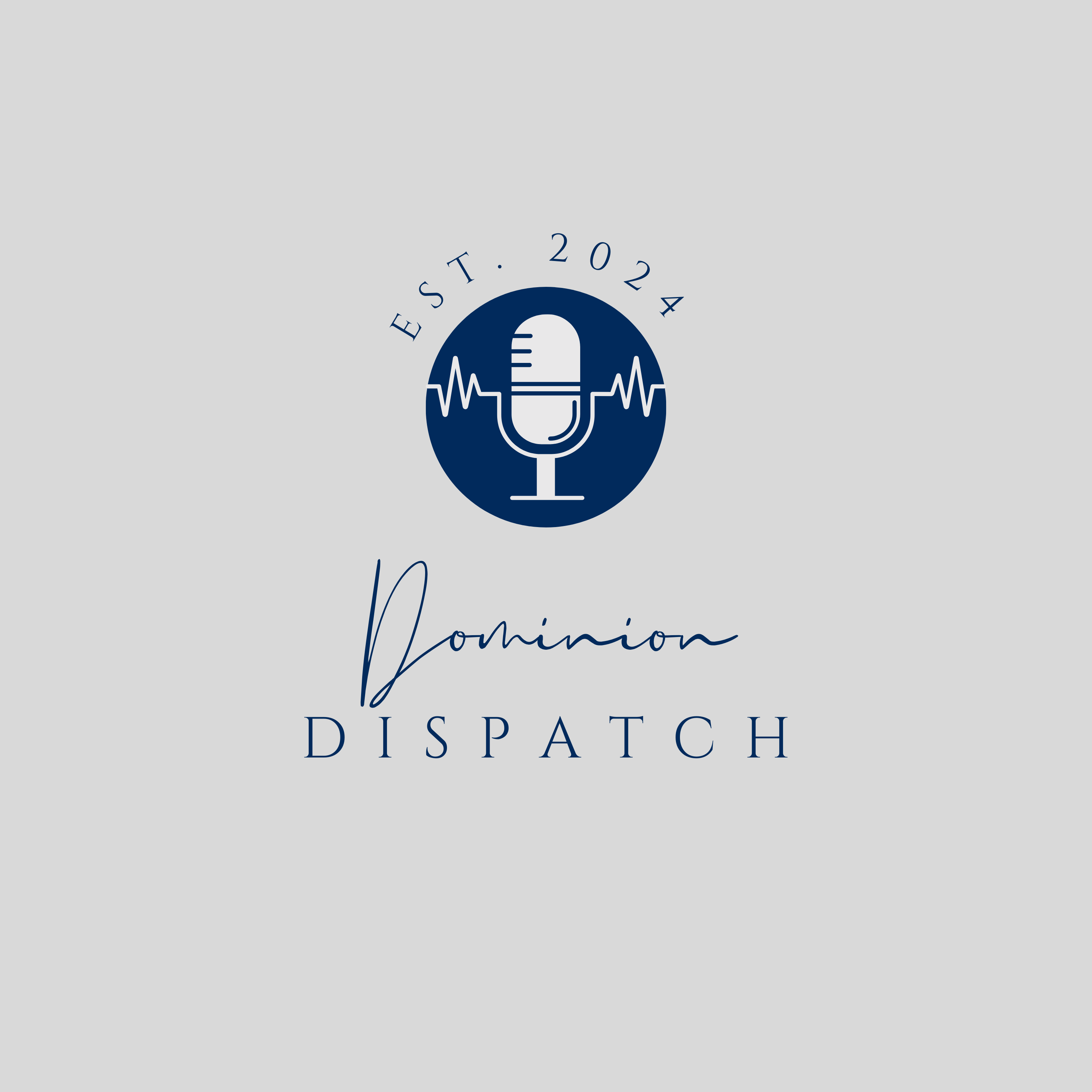 Gray and White Simple Podcast Logo